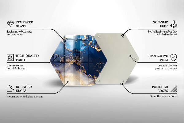 Üveg vágódeszka Márvány absztrakció