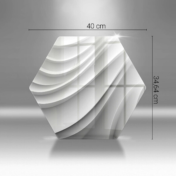 Üveg vágódeszka Geometriai vonalak