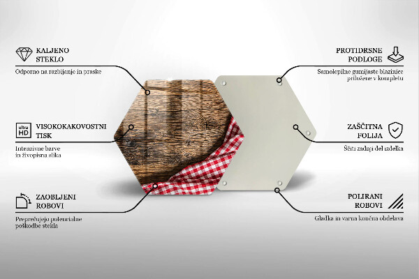 Üveg vágódeszka Faasztal