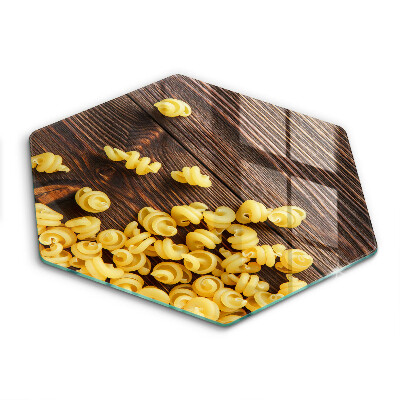 Üveg vágódeszka Tészta az asztalon