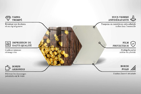 Üveg vágódeszka Tészta az asztalon