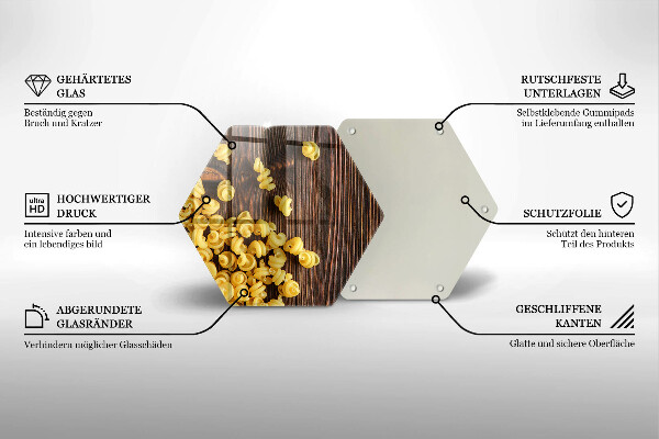 Üveg vágódeszka Tészta az asztalon