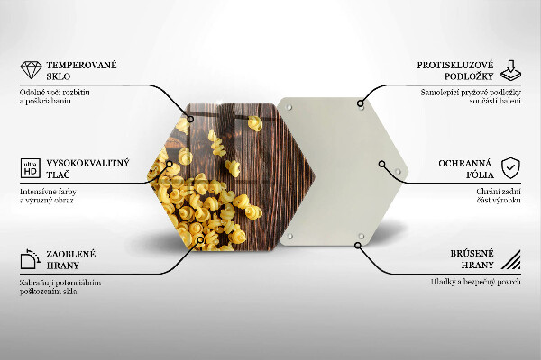 Üveg vágódeszka Tészta az asztalon