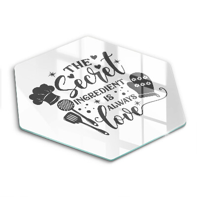 Üveg vágódeszka Felirat mondat