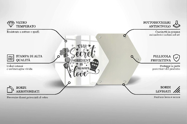 Üveg vágódeszka Felirat mondat