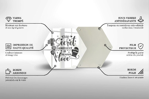 Üveg vágódeszka Felirat mondat