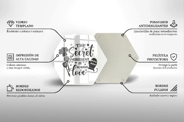 Üveg vágódeszka Felirat mondat