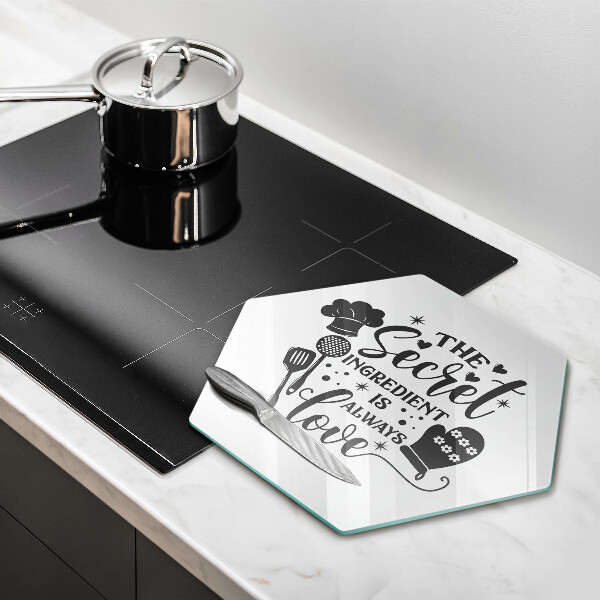 Üveg vágódeszka Felirat mondat