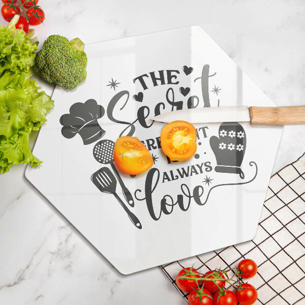 Üveg vágódeszka Felirat mondat