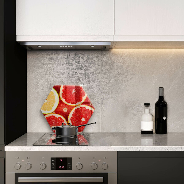 Üveg vágódeszka Grapefruit szeletek