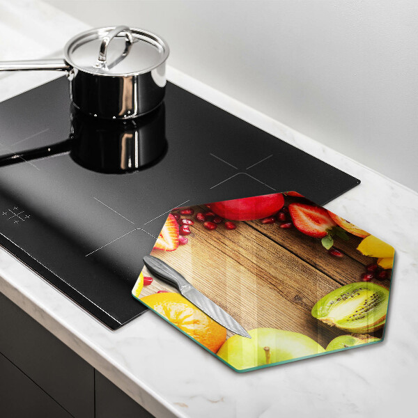 Üveg vágódeszka Friss gyümölcs