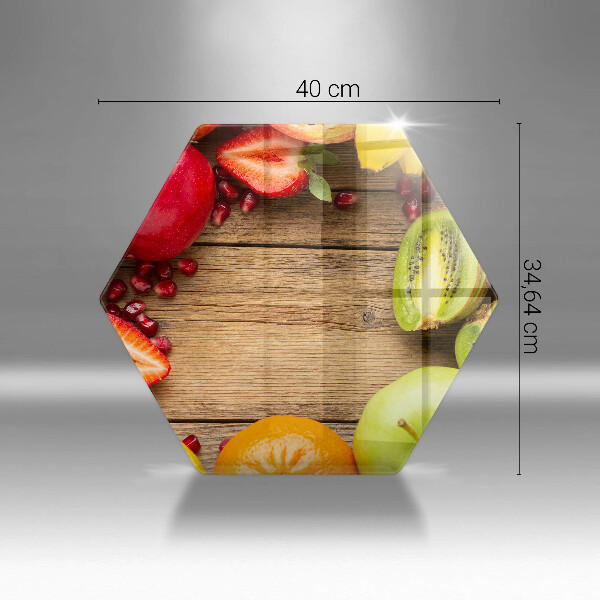 Üveg vágódeszka Friss gyümölcs