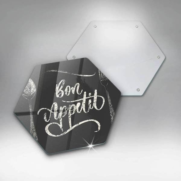 Üveg vágódeszka Bon Appetit