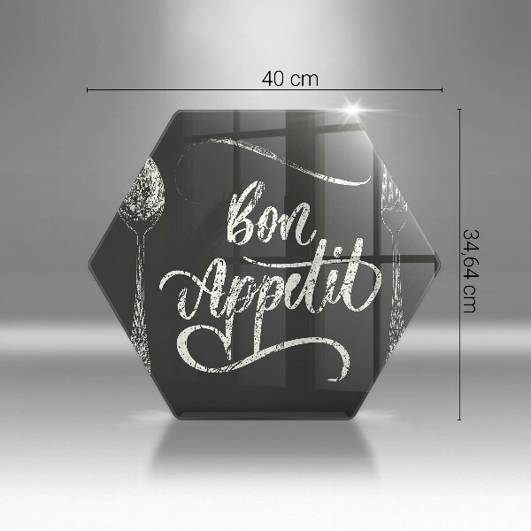 Üveg vágódeszka Bon Appetit