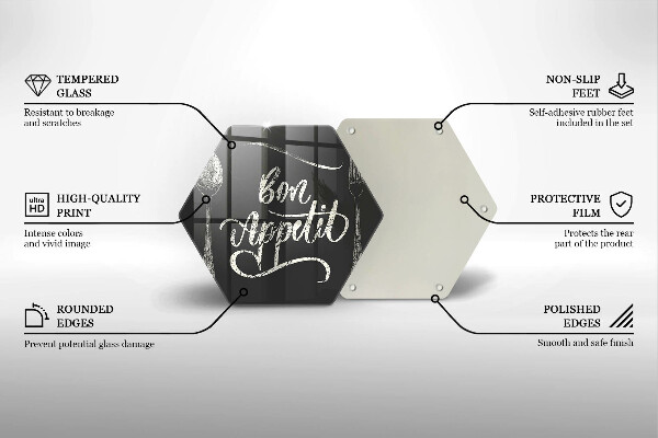 Üveg vágódeszka Bon Appetit