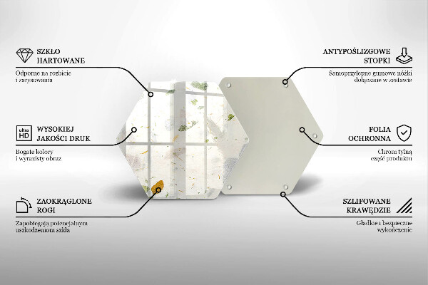 Üveg vágódeszka Lehulló levelek