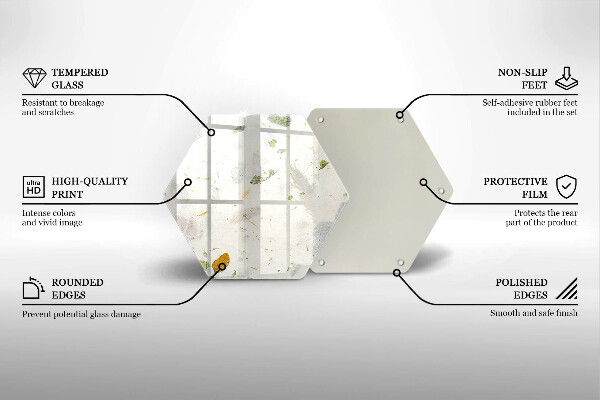 Üveg vágódeszka Lehulló levelek