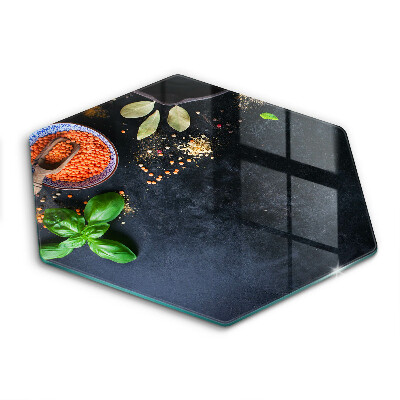 Üveg vágódeszka Fűszertálak