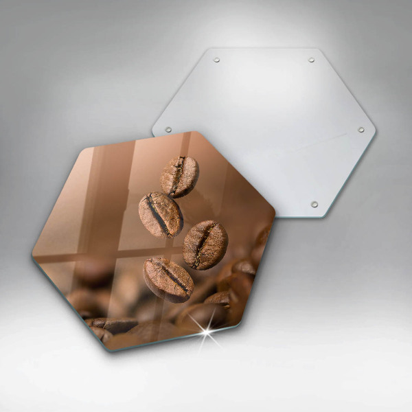 Üveg vágódeszka Kávébab