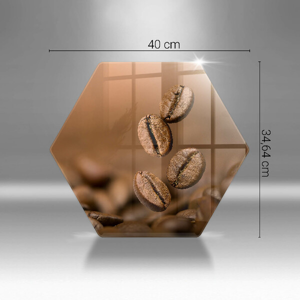 Üveg vágódeszka Kávébab