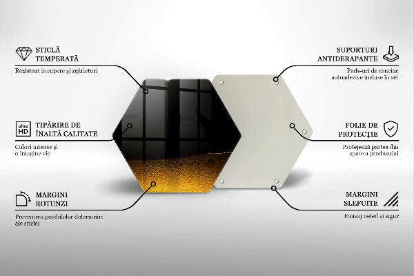 Üveg vágódeszka Szénsavas sör