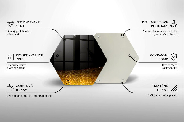 Üveg vágódeszka Szénsavas sör
