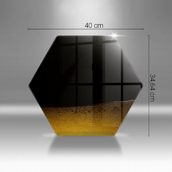 Üveg vágódeszka Szénsavas sör