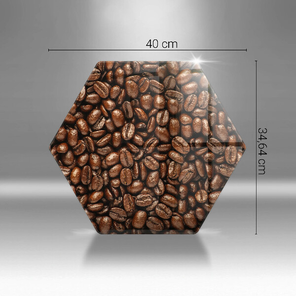 Üveg vágódeszka Kávébab