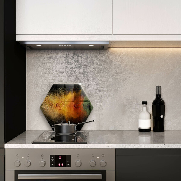 Üveg vágódeszka Színes fűszerek