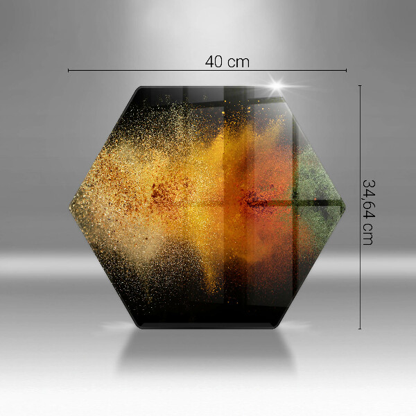 Üveg vágódeszka Színes fűszerek