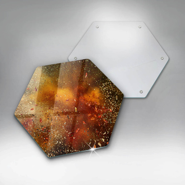 Üveg vágódeszka Színes fűszerek