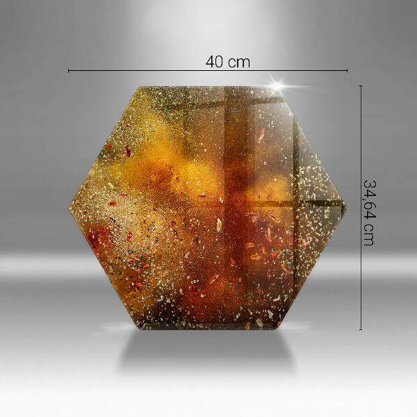 Üveg vágódeszka Színes fűszerek