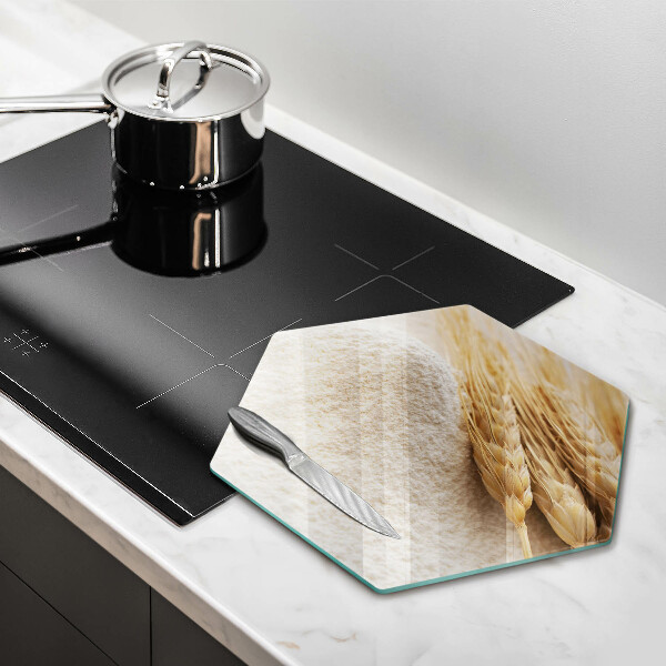 Üveg vágódeszka Liszt és kalászok