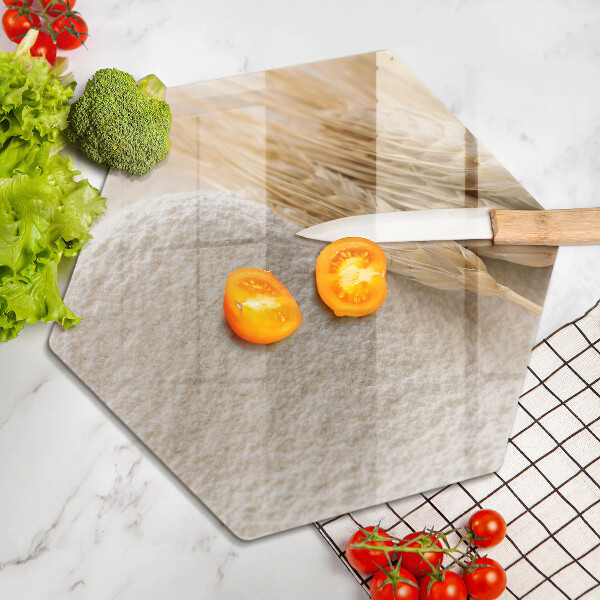 Üveg vágódeszka Liszt és kalászok