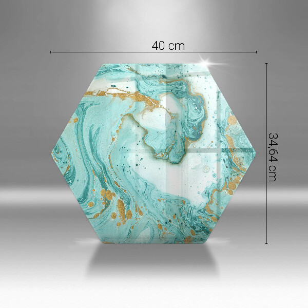 Üveg vágódeszka Kék absztrakció