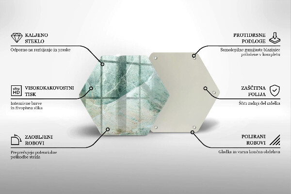 Üveg vágódeszka Kő szerkezet