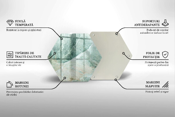 Üveg vágódeszka Kő szerkezet