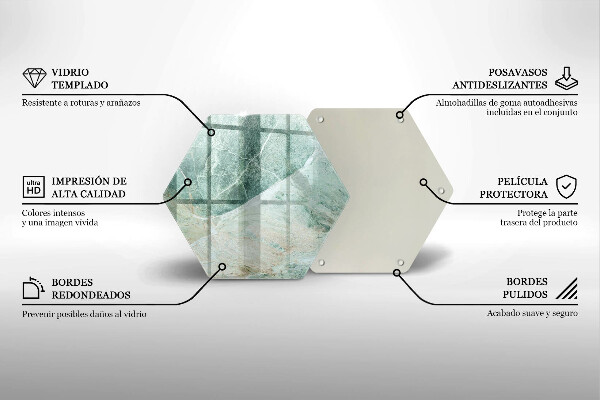 Üveg vágódeszka Kő szerkezet