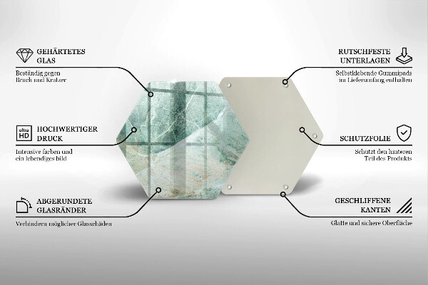 Üveg vágódeszka Kő szerkezet