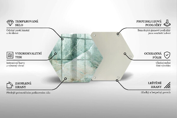 Üveg vágódeszka Kő szerkezet