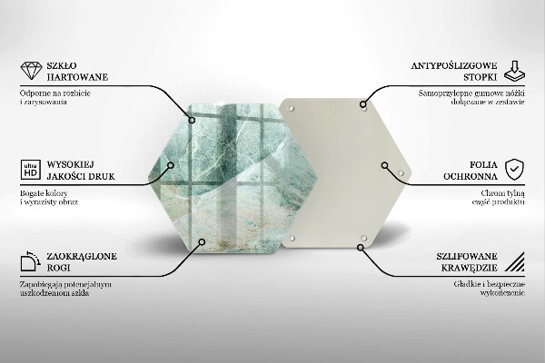 Üveg vágódeszka Kő szerkezet