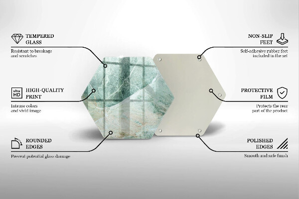 Üveg vágódeszka Kő szerkezet