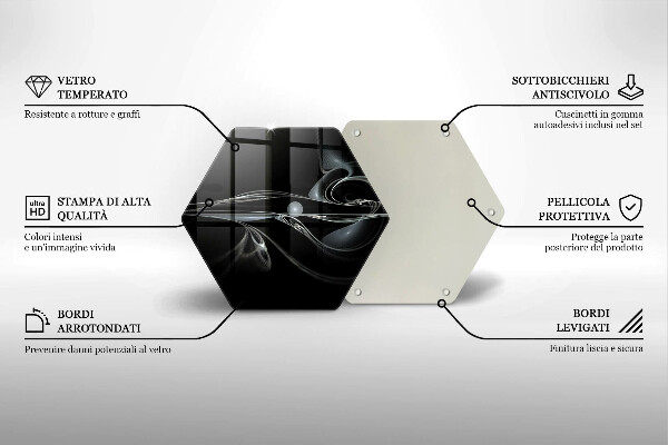 Üveg vágódeszka Modern absztrakció