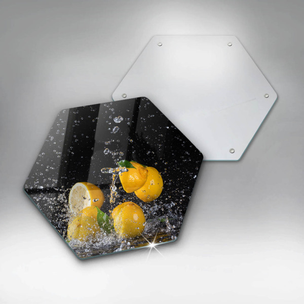 Üveg vágódeszka Lédús citrom gyümölcs