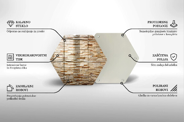 Üveg vágódeszka Díszítő kövek textúrája