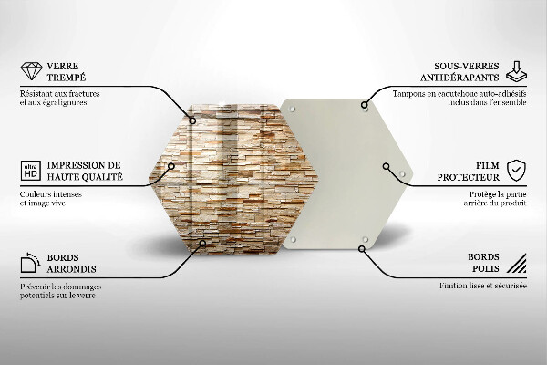 Üveg vágódeszka Díszítő kövek textúrája