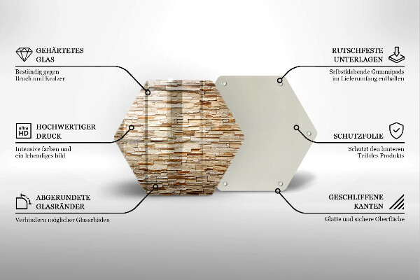 Üveg vágódeszka Díszítő kövek textúrája