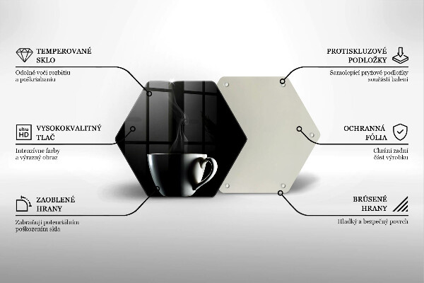 Üveg vágódeszka Egy csésze tea