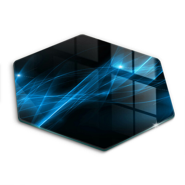 Üveg vágódeszka Absztrakt kék füst