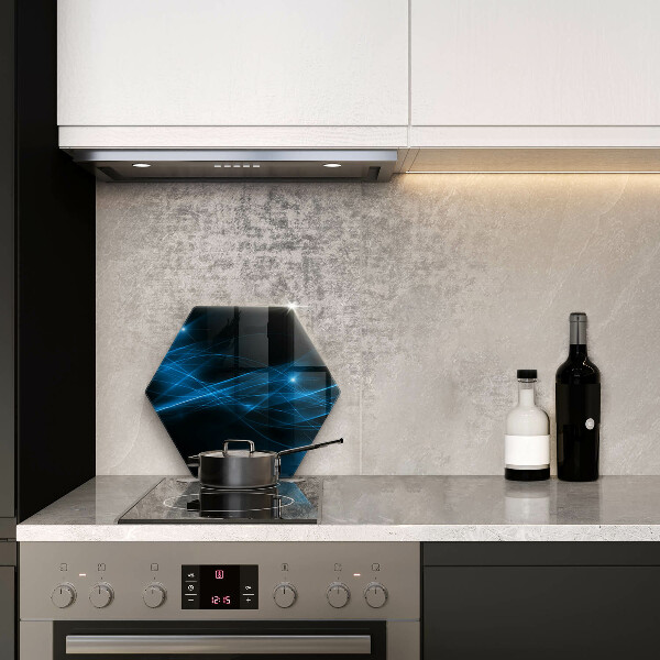 Üveg vágódeszka Absztrakt kék füst